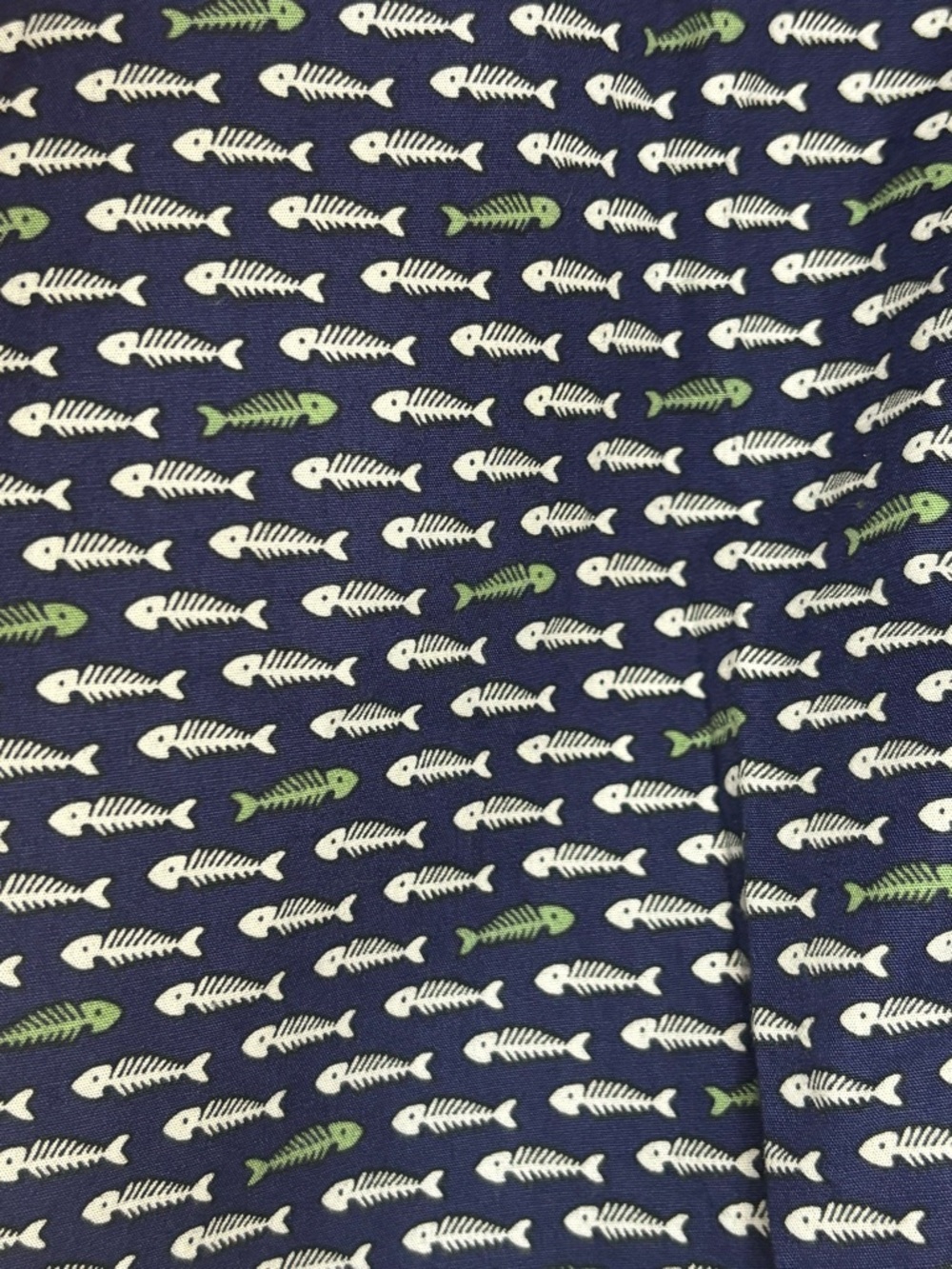 Johnston & Murphy Navy Short-Sleeve Button-Down, Fish Bone Print - Picture 15 of 16